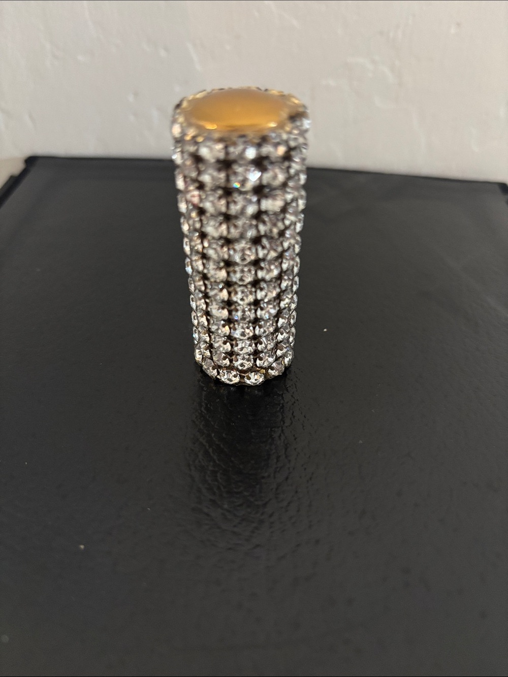 Vintage Rhinestone Lipstick Holder